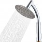 6inch-Square_Large Rainfall Shower Head Stainless Steel Square Shower Head Extension High Pressure S