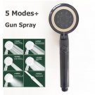 Hand shower black_Large Flow Rainfall Shower Head Big Panel Water Saving Showerheads Ceiling Mounted