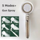 Hand shower silver_Large Flow Rainfall Shower Head Big Panel Water Saving Showerheads Ceiling Mounte