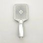 Silver hand shower_Large Flow Rainfall Shower Head Big Panel Water Saving Showerheads Ceiling Mounte