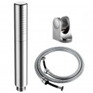 light yellow_Ciencia Brass 2 Functions Handheld Shower Head Set High Pressure Shower Head High Flow 