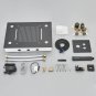 Black Full Set A_Black Embedded Ceiling Shower Head Intelligent Remote Control LED Rainfall Shower S