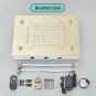 Brushed Gold Head_Embedded Ceiling Intelligent Remote Control LED Rainfall Shower Set Black Shower S