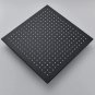 Chrome Head 12_Black Chrome Nickel LED Rainfall Shower Head 8/10/12/16 inch LED Top Over Sprayer Hea