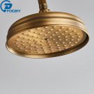 Antique Brass C_POIQIHY Brass Golden Rainfall Shower Head Shower Faucet Head Bathroom Replace Rain S