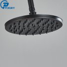 Bronze Black A_POIQIHY Brass Golden Rainfall Shower Head Shower Faucet Head Bathroom Replace Rain Sh