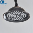 Bronze Black B_POIQIHY Brass Golden Rainfall Shower Head Shower Faucet Head Bathroom Replace Rain Sh