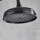 Bronze Black C_POIQIHY Brass Golden Rainfall Shower Head Shower Faucet Head Bathroom Replace Rain Sh