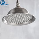 Brushed Nickel B_POIQIHY Brass Golden Rainfall Shower Head Shower Faucet Head Bathroom Replace Rain 