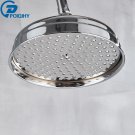 Chrome Color B_POIQIHY Brass Golden Rainfall Shower Head Shower Faucet Head Bathroom Replace Rain Sh