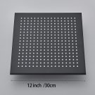 Black  12 inch_Promotion Shower Head Square Rainfall shower head From Brazil / EU /CA/MX Warehouse