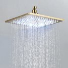 Golden 8 inch_Promotion Shower Head Square Rainfall shower head From Brazil / EU /CA/MX Warehouse