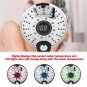 Electroplating_LED Shower Head 3 Colors Water Temperature Control LED Digital Display Handheld Showe
