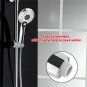 Electroplating_LED Shower Head 3 Colors Water Temperature Control LED Digital Display Handheld Showe