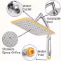 8inch Chrome Rainfall Shower Head Faucet Extension with Shower Arm and Hose Kit duchas para baño