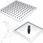 Chrome 12 inch_Square 10"/12"/16’’ LED Rainfall Shower Head Stainless Steel Chrome Shower Head C