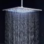Black 10 inch_Rainfall Shower Head LED Light Large Black Chrome Rainfall Shower Faucet Head Square B