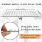 12 LED Chrome_Chrome LED Light Bathroom Shower Head 16 inch Big Rainfall Shower Faucets Accessory To