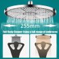 Top Spray-A_New 10 Inch Big Panel Rainfall Shower Head,High Pressure Shower Head,Water Saving,Top Ra