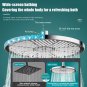 Top Spray-A_New 10 Inch Big Panel Rainfall Shower Head,High Pressure Shower Head,Water Saving,Top Ra