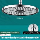 Top Spray-B_New 10 Inch Big Panel Rainfall Shower Head,High Pressure Shower Head,Water Saving,Top Ra