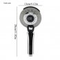 plating_Digital LED Shower Head Water-saving Shower Change Color with Handheld Temperature Bathroom