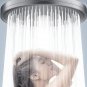 Silver_NEW 6 Modes Rainfall Shower Head Bathroom High Pressure Top Rain Shower Heads Shower Faucet A