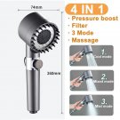 One showerhead_Electric Water Pump Car Washer handheld Faucet Kit Outdoor Bath Camping Shower Head F
