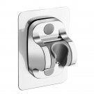 Silver Holder_Digital Temperature Display Shower Head 5 Modes High Pressure Showerhead 360 Degrees R