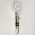 Sliver_Digital Temperature Display Shower Head 5 Modes High Pressure Showerhead 360 Degrees Rotated 