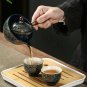 I_Porcelain Chinese Gongfu Tea Set Portable Teapot Set with 360 Rotation Tea Maker and Infuser Porta
