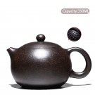D -- 1 pot - 350ml_Yixing Purple Clay Teapot Famous Handmade Ball Hole Filter Xishi Tea Pot Chinese 