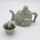 1pot 1cup_Trick Teapot Ceramics Coffee Tea Drinking Container Assassin Teapot Handmade Wine Coffee D