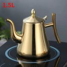 Golden-1.5L_1/1.5/2/L stainless steel teapot with infusion set, very suitable for ADT flowers, stove