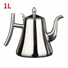 Silvery-1L_1/1.5/2/L stainless steel teapot with infusion set, very suitable for ADT flowers, stove 