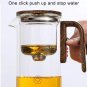 Gray 520ml_Water Separation Inner Container Teapot One Click Magnetic Switch Tea Separation Filtrat