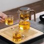 Gray 720ml_Water Separation Inner Container Teapot One Click Magnetic Switch Tea Separation Filtrat