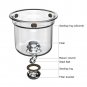 White 520ml_Water Separation Inner Container Teapot One Click Magnetic Switch Tea Separation Filtra