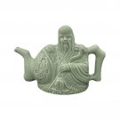 green_YOMEEI Ceramics Chinese Trick Teapot Handmade Wine Coffee Dual Purpose Pot Layered Coffee Tea 