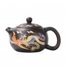 Xi Shi Pot_Color-changing Tea Pot With Dragons Phoenixs Pattern Washable Gongfu Tea Teapots Kettle G