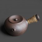 Teapot 500ML_Japanese Style Teapot Handmade Retro Coarse Pottery Stoneware Kungfu Tea Ceremony Porta