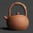 Teapot 510ML_Japanese Style Teapot Handmade Retro Coarse Pottery Stoneware Kungfu Tea Ceremony Porta
