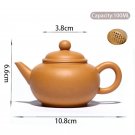 A -- 100ML_100ml Chinese Yixing Purple Clay Teapot Raw Ore Section Mud Home Tea Pot Ball Hole Filtra