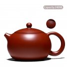 A4 - 340ml - 1 pot_High-end Yixing Purple Clay Teapot Famous Handmade Ball Hole Filter Xishi Tea Pot