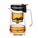 750ML-Recommend_Bonston elegant cup insulation separation bubble teapot heat-resistant glass teapot 