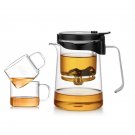 Dark Khaki_Bonston elegant cup insulation separation bubble teapot heat-resistant glass teapot simpl