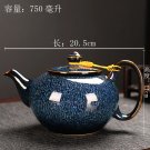 Teapot_750ML Tianmu Glazed Kiln Transformed Into A Lifting Beam Pot Large Capacity Ceramic Teapot Ho