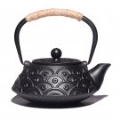 K_900ML Japanese Style Cast Iron Teapot With Stainless Steel Infuser Strainer Plum Blossom Cast Iron