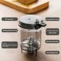 1000ML Square_Glass Teapot with Press Tea Strainer Heat-Resistant Tea Water Separation Filter Glass 