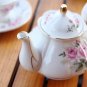BLUE FLOWER_Noble Bone China Teapot 500ML Pink Camellia Coffee Pot Set Home High Grade Porcelain Ket